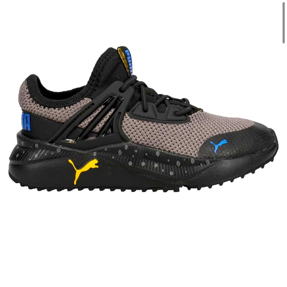 Puma Black and Gray Sneakers with Rugged Outsole